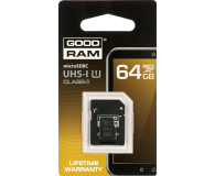 GOODRAM 64GB microSDXC Class 10 UHS I+adapter SD - 168412 - zdjęcie 1